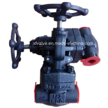 API602 800lb Forged Carbon Steel A105 Rosca final Globe Valve